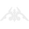 Ekena Millwork Pitch Milton Architectural Grade PVC Gable Pediment, 72"W x 42"H x 1"P (14/12) GPP072X042X100MIL - alternate 5